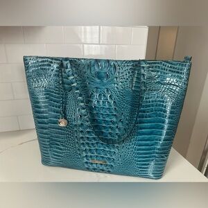 Brahmin Misha lagoon XXL tote Melbourne genuine leather